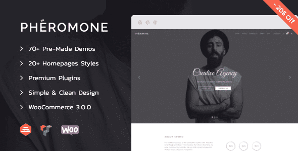 pheromone Pheromone WordPress Theme 1.1.6 - Creative Multi-Concept Theme - Image 1