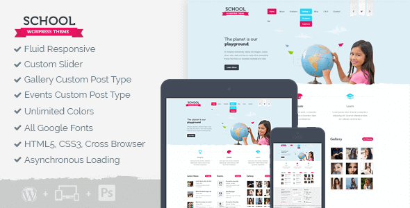 mts-school School 1.2.0 - WordPress Theme for Schools and Other Educational Programs - Image 1