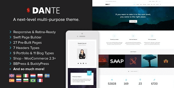 dante Dante WordPress Theme 3.5.25 - Responsive Multi-Purpose - Image 1