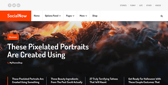 mts-socialnow SocialNow WordPress Theme 1.2.13 - Beautiful & Modern Magazine Theme - Image 1