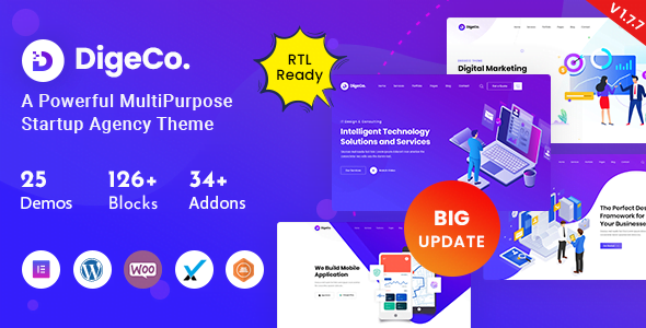 digeco Digeco 2.2.0 – Startup Agency WordPress Theme - Image 1