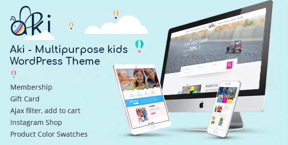 aki Aki WordPress Theme 1.2.8 - Multipurpose Kids - Image 1