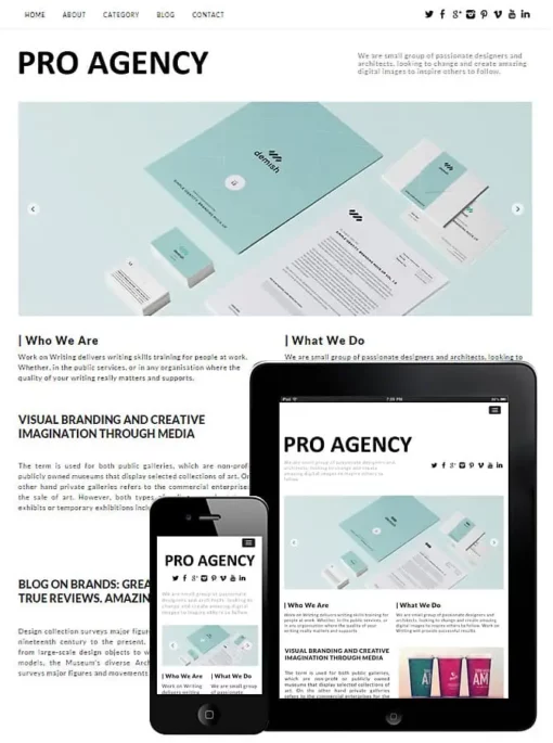 Dessign Pro Agency Responsive WordPress Theme 2.0.1 - GPLPlus