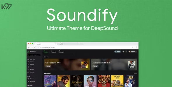 Soundify Soundify The Ultimate DeepSound Theme 1.4.6 - Image 1