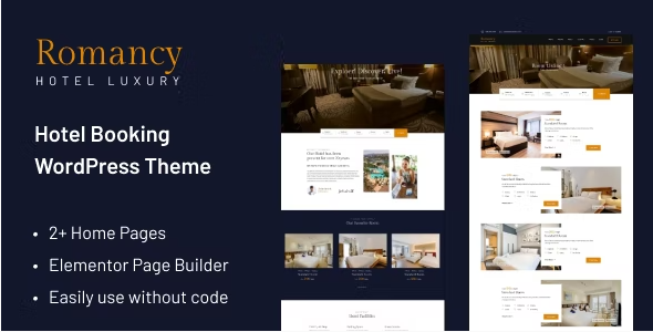 rom Romancy - Hotel Booking WordPress Theme 1.3.0 - Image 1