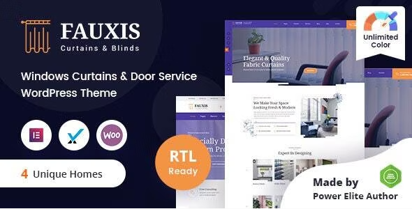 Fauxis Fauxis – Windows Curtains WordPress Theme 2.0.0 - Image 1