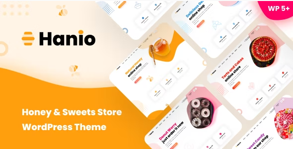 hanio Hanio – Sweets & Pastry Shop WordPress Theme 1.95 - Image 1