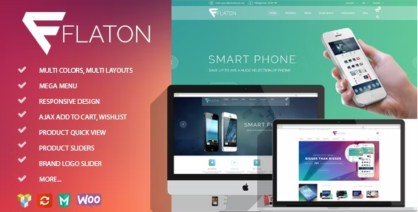 flat Flaton – WooCommerce Responsive Digital Theme 1.6.6 - Image 1