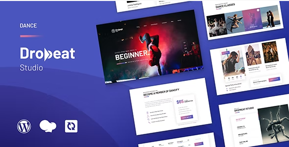 drop Dropbeat – Creative Dance Studio WordPress Theme 1.0 - Image 1