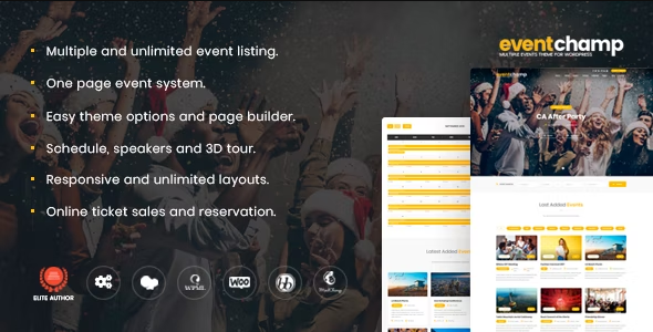 eventChamp EventChamp 2.2.3 - Multiple Event & Conference WordPress Theme - Image 1