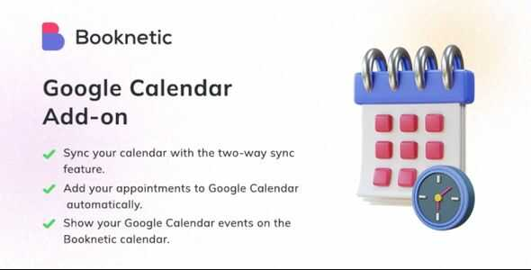 Booknetic Google Calendar Google Calendar integration for Booknetic 1.1.9 - Image 1