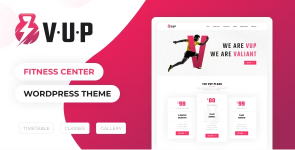 vup VUP - Fitness Center WordPress Theme 1.3 - Image 1