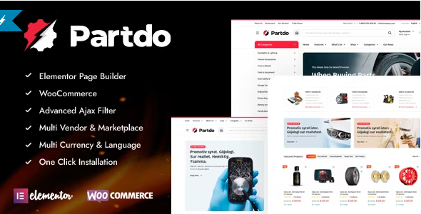 part Partdo - Auto Parts and Tools Shop WooCommerce Theme 1.4.4 - Image 1