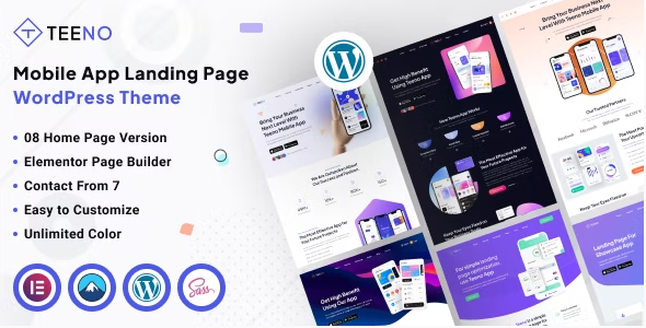 tee Teeno - App Landing WordPress Theme 1.0 - Image 1