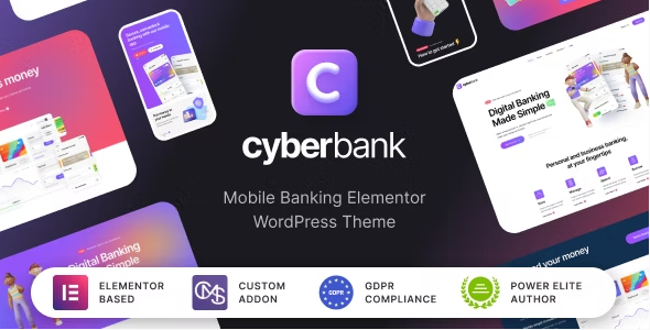 cyber Cyberbank - Business and Finance WordPress Theme 1.0.10 - Image 1