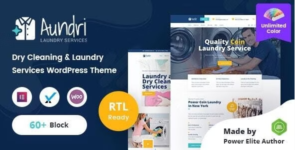 aundri Aundri - Dry Cleaning Services WordPress Theme 2.3 - Image 1