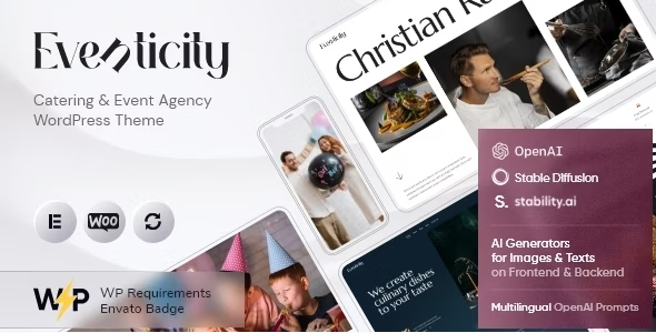 even Eventicity - Catering & Event Agency WordPress Theme 1.1 - Image 1