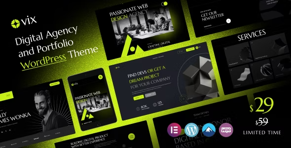 ovix Ovix - Digital Agency & Creative Portfolio WordPress Theme 1.0.0 - Image 1