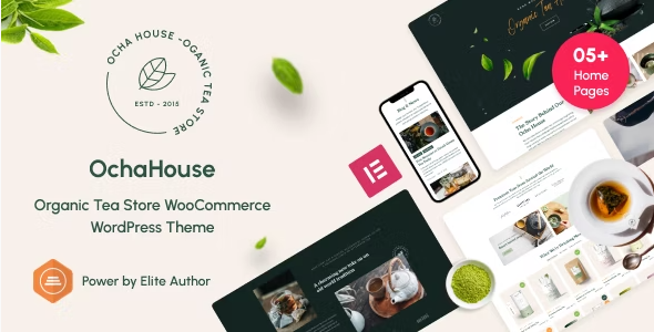 ocha OchaHouse - Organic Tea Store WordPress Theme 2.2.8 - Image 1