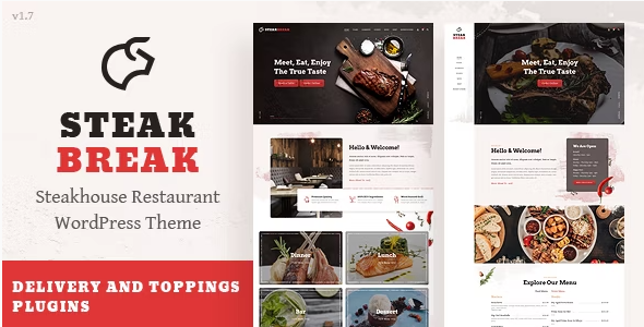 staek SteakBreak - Meat Restaurant WordPress Theme 1.7 - Image 1