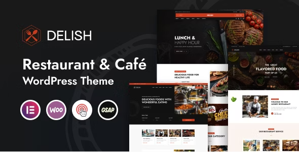 DELISH Delish - Restaurant & Café WordPress Theme 1.0 - Image 1