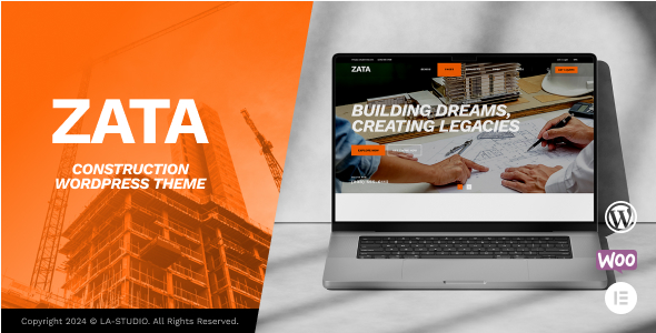 zata Zata - Construction WordPress Theme 1.0.0 - Image 1