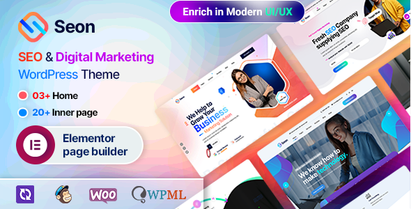 seon Seon - SEO & Digital Marketing WordPress Theme 1.0.0 - Image 1