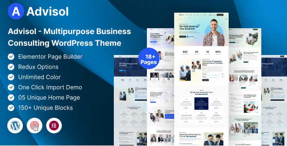 advisol Advisol - Business Consulting WordPress Theme 1.0 - Image 1