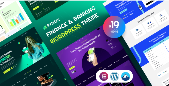 synox Synox - Finance & Banking WordPress Theme 1.0.0 - Image 1