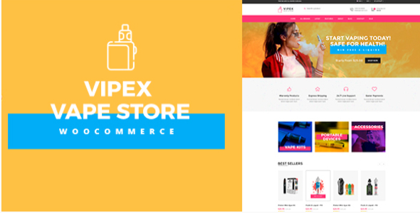 vipex Vipex - Vape Store WordPress Theme 1.03 - Image 1