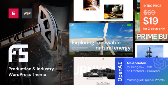 fuse Fuse - Production & Industry WordPress Theme 1.0 - Image 1