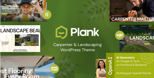 plank Plank - Carpenter & Landscaping WordPress Theme 1.0 - Image 1