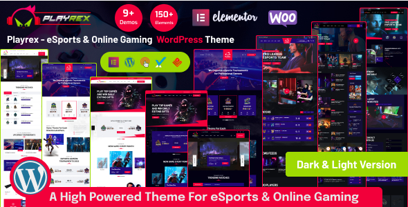 play Playrex - eSports & Gaming Clan News WordPress Theme 1.4.4 - Image 1