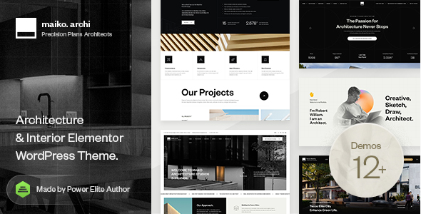 Maiko - Architecture & Interior Design WordPress Theme 1.0.0 - GPLPlus