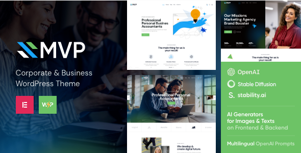 mvp MVP - Finance & Corporate, Business WordPress Theme 1.0 - Image 1