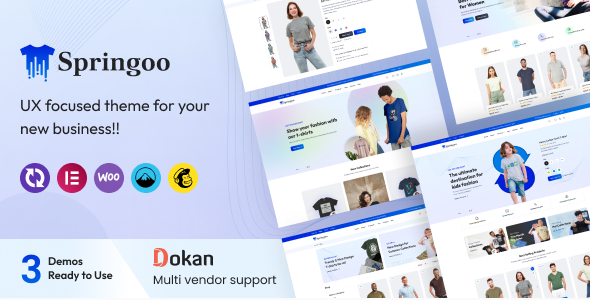 springgoo Springoo - Fashion & T-shirt WordPress Theme 1.0.4 - Image 1