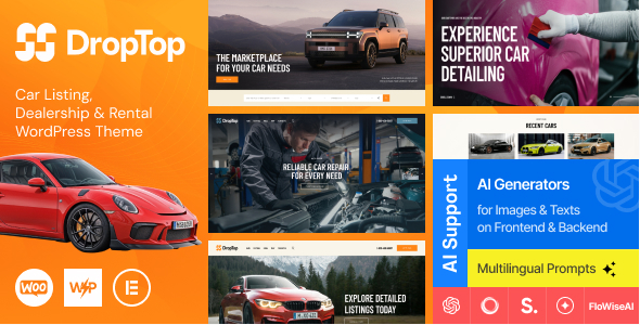 drop Drop-Top - Car Listing, Dealership & Rental WordPress Theme 1.0.0 - Image 1