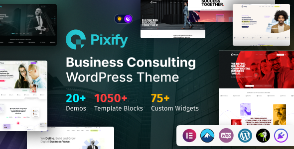 pixify Pixify - Business Consulting WordPress Theme 1.0.1 - Image 1