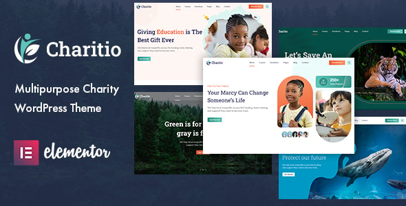 CHARITIO Charitio - Multipurpose Charity WordPress Theme 1.0.7 - Image 1