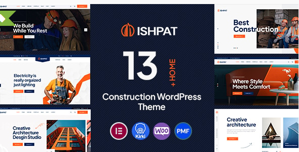 ISHPAT Ishpat - Construction WordPress Theme 1.0.5 - Image 1