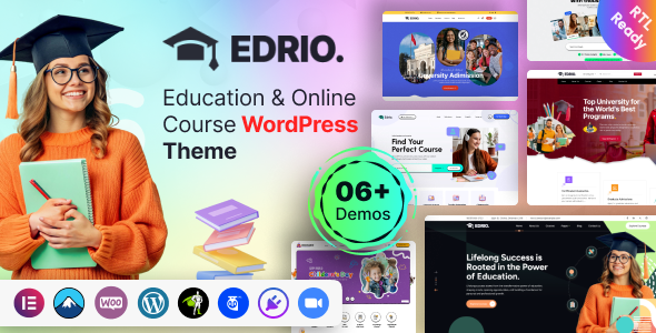 EDRIO Edrio - Education & Online Course WordPress Theme 1.0 - Image 1