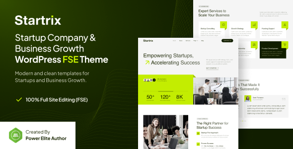 star Startrix - Startup Company & Business Growth FSE WordPress Theme 1.0.1 - Image 1