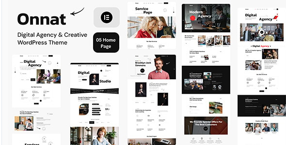 onnat Onnat – Digital Agency & Creative WordPress Theme 1.0.3 - Image 1
