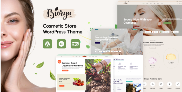 biorga Biorga - Elementor Beauty Cosmetics Shop WordPress Theme 1.0.7 - Image 1