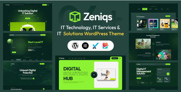 zeniqs Zeniqs IT - Technology & IT Solutions WordPress Theme 1.0.1 - Image 1