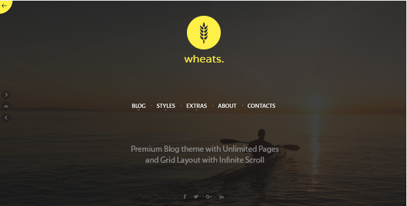 wheats Wheats - Minimalistic & Blogging WordPress Theme 1.9.0 - Image 1