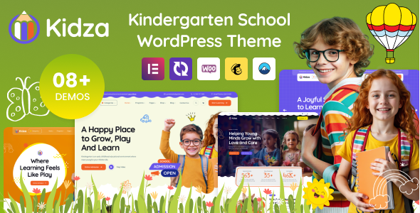 KIDSA Kidza - Kindergarten & Preschool WordPress Theme 1.0.1 - Image 1