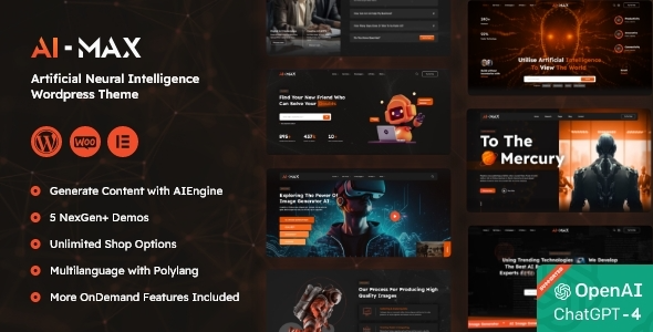 MAX AIMAX - AI Agency WordPress Theme 1.1.2 - Image 1