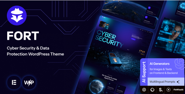 FORT Fort - Cyber Security & Data Protection WordPress Theme 1.0.0 - Image 1