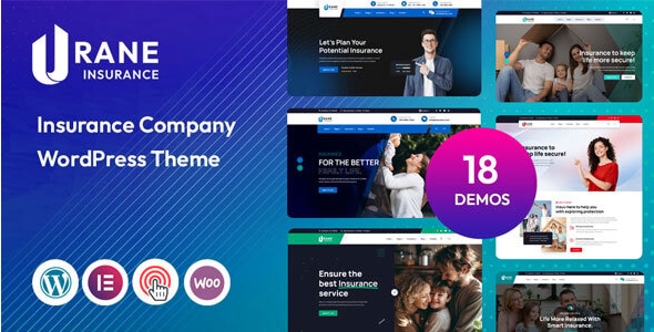 URANE Urane – Insurance Company & Finance WordPress Theme 1.0 - Image 1